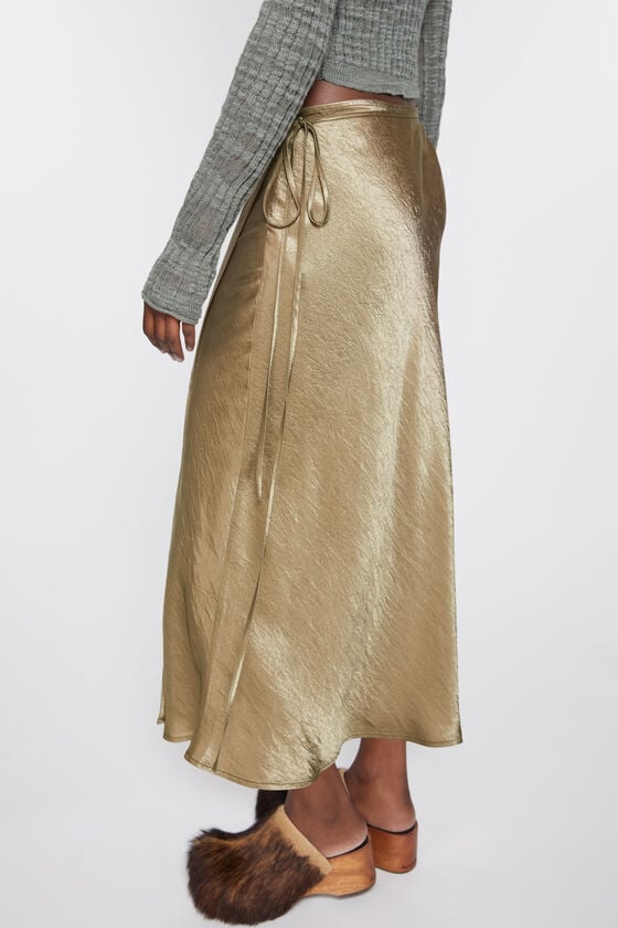 Acne Studios Wickelrock aus Satin Muttertagsangebot