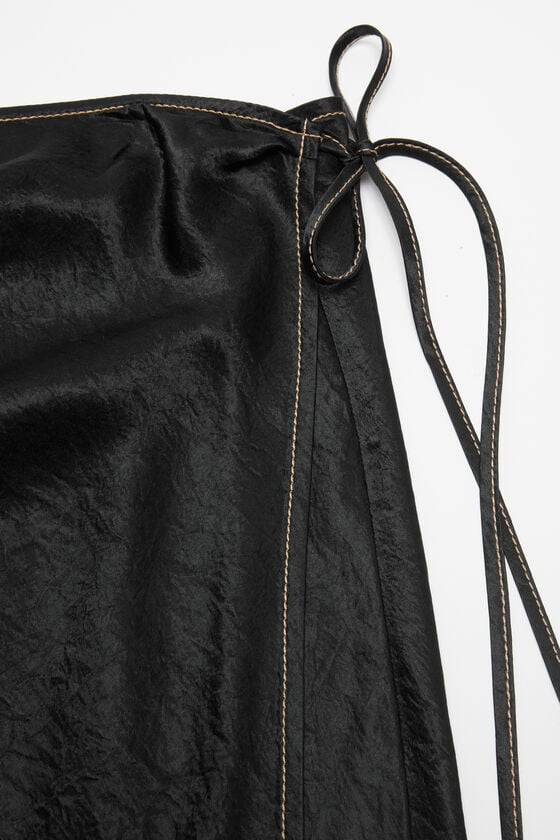 Acne Studios Wickelrock aus Satin Vatertagsangebot