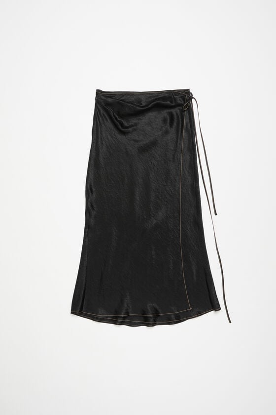 Acne Studios Wickelrock aus Satin Vatertagsangebot