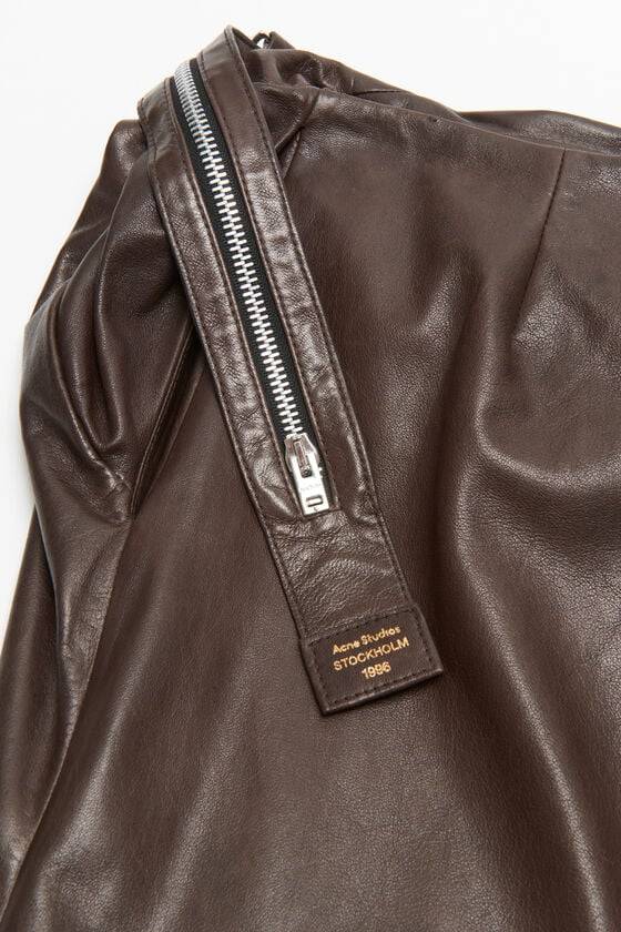 Acne Studios Leather zipper tape skirt Laufsteg-Show Top Angebot
