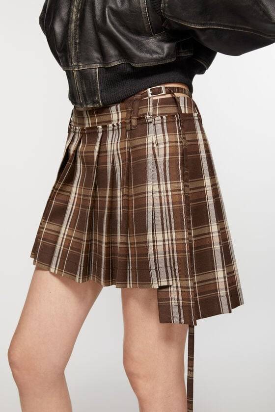 Acne Studios Asymmetrischer Faltenrock Online Outlet