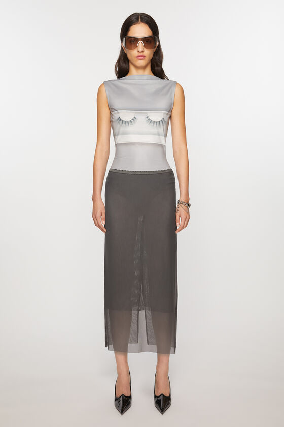 Acne Studios Mesh-Rock Laufsteg-Show Saisonale Angebote