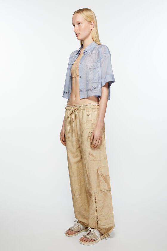 Acne Studios Bedruckte Hose mit entspannter Passform 50% Rabatt mit kostenlosem Versand