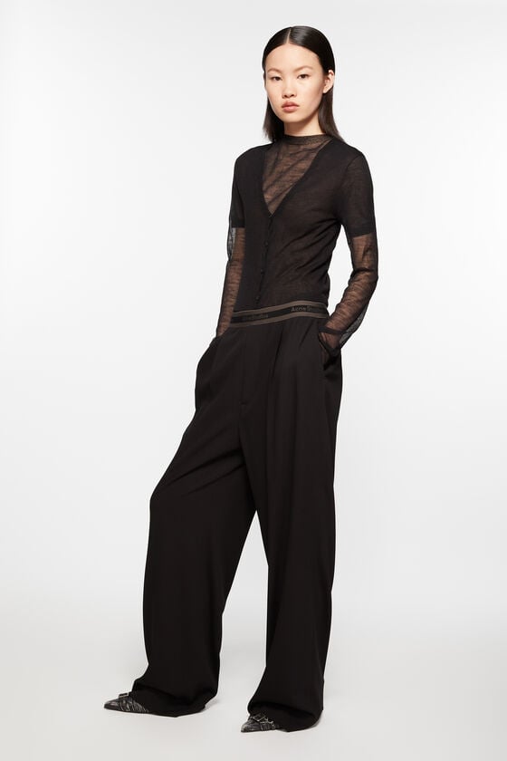 Acne Studios Hose mit Logo-Tape Clearance-Verkauf