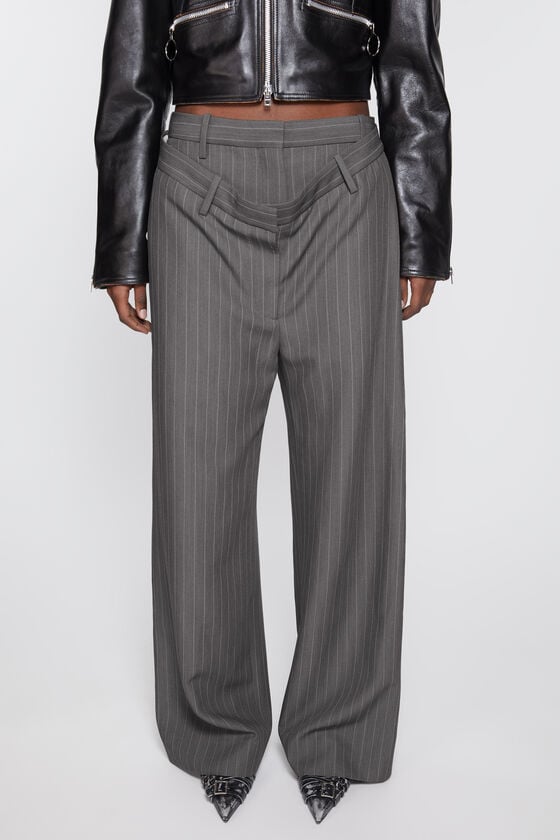 Acne Studios Dekonstruierte Nadelstreifenhose Kostenloser Versand international