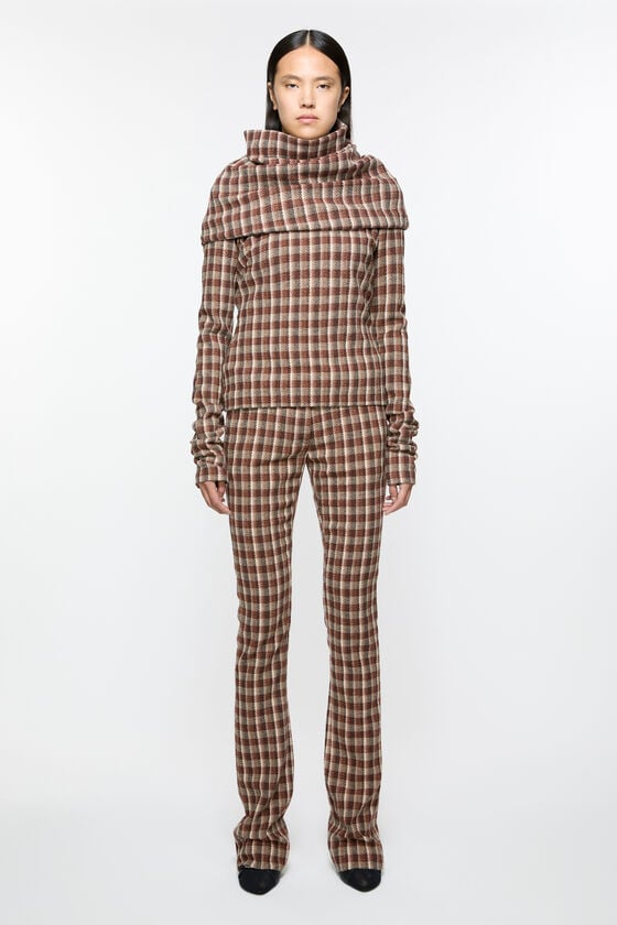 Acne Studios Check tailored trousers Laufsteg-Show zollfrei