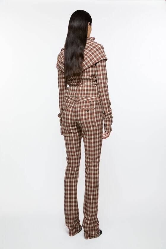 Acne Studios Check tailored trousers Laufsteg-Show zollfrei