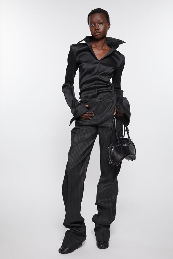 Acne Studios Pinstripe tailored trousers Laufsteg-Show Auslauf