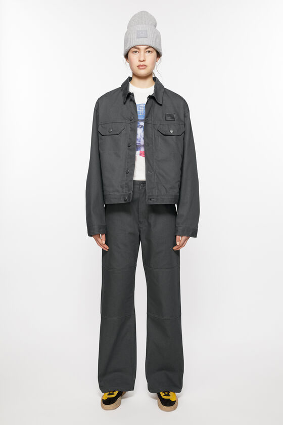 Acne Studios Canvas-Hose mit Patch-Konstruktion Unisex Verkauf