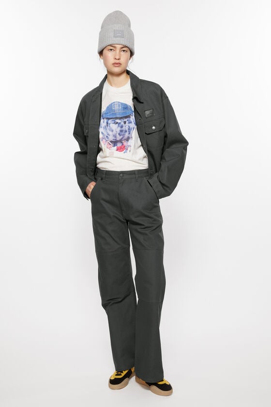 Acne Studios Canvas-Hose mit Patch-Konstruktion Unisex Verkauf