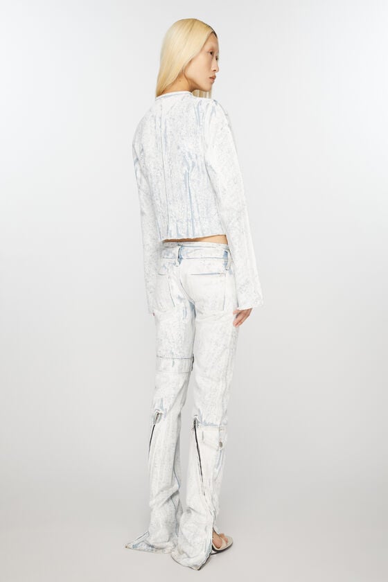 Acne Studios Bedruckte Jeans – Slim Fit Laufsteg-Show Meist gekauft