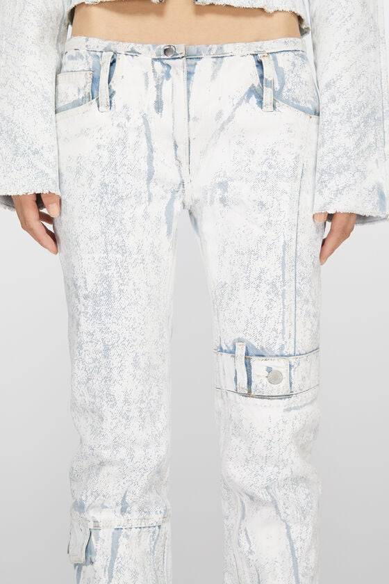 Acne Studios Bedruckte Jeans – Slim Fit Laufsteg-Show Meist gekauft