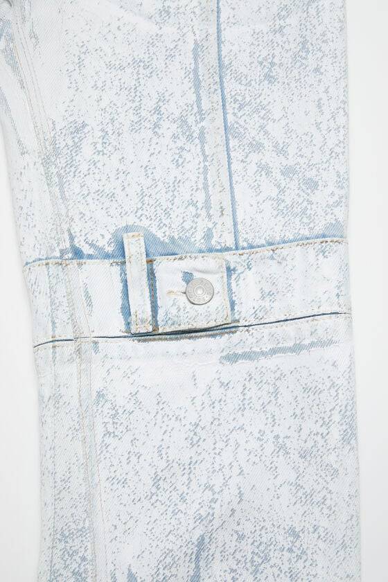 Acne Studios Bedruckte Jeans – Slim Fit Laufsteg-Show Meist gekauft