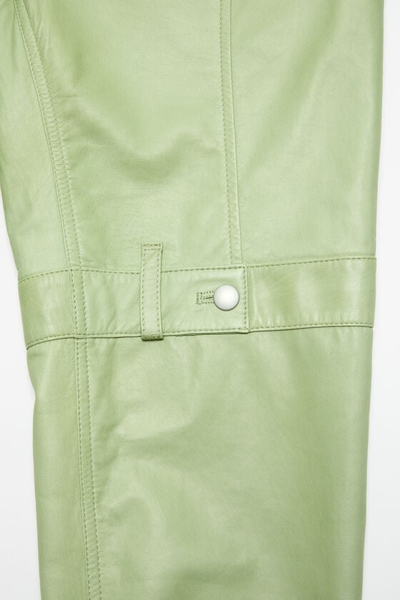 Acne Studios Lederhosen Laufsteg-Show Kostenloser Versand