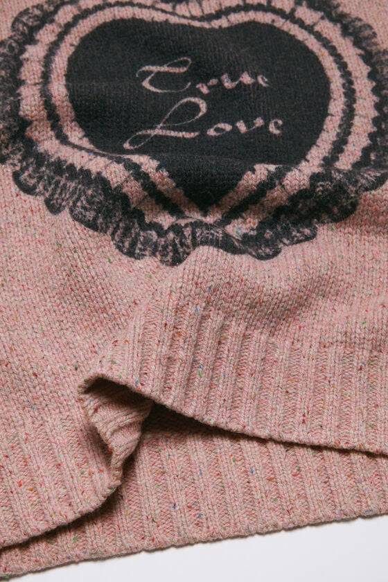 Acne Studios Bedruckter Pullover aus Wollmischung Versandkostenfrei