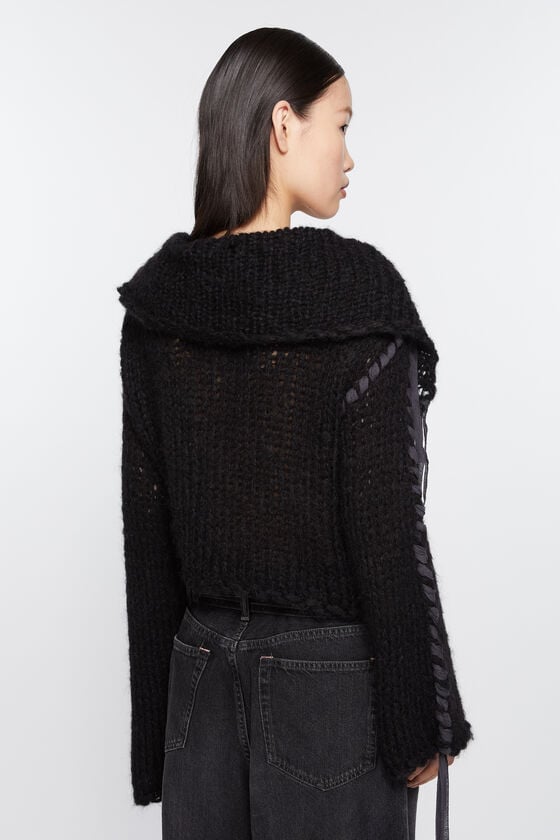 Acne Studios Strickjacke mit Schnürung Exklusivangebot