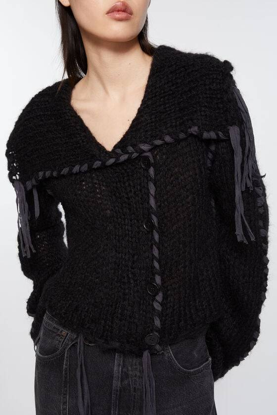 Acne Studios Strickjacke mit Schnürung Exklusivangebot