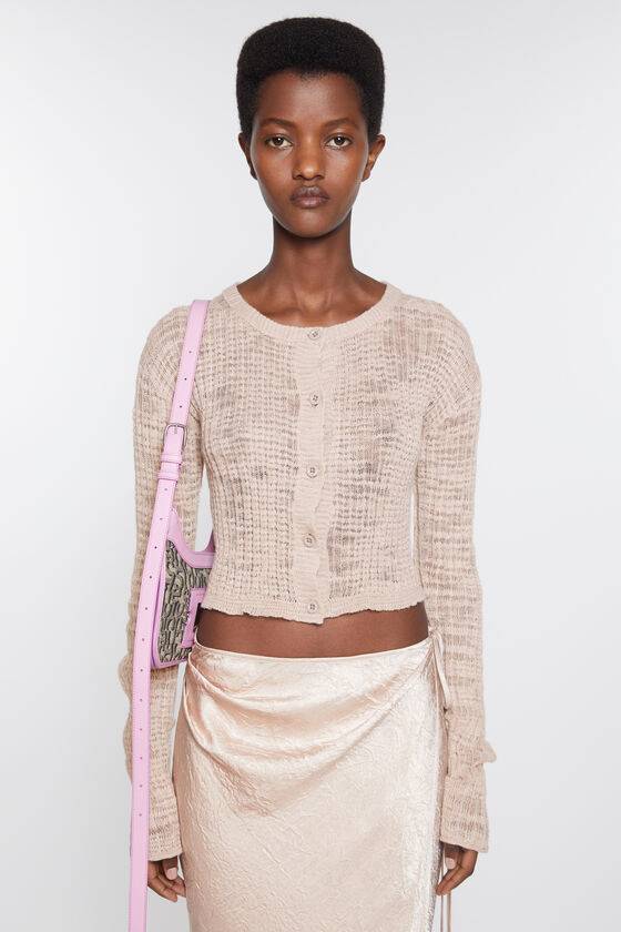 Acne Studios Strickjacke aus breitem Rippstrick Osterangebot