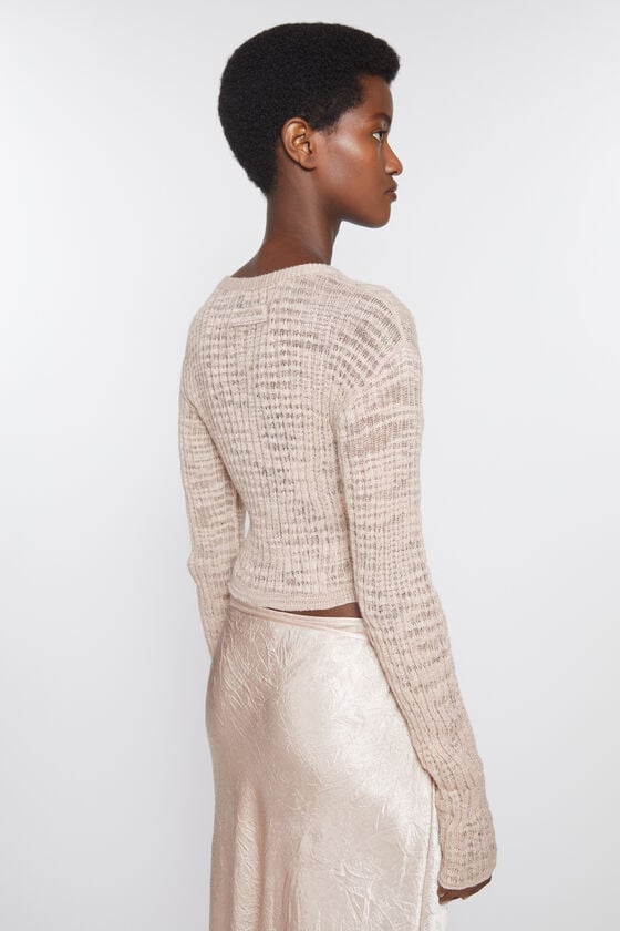 Acne Studios Strickjacke aus breitem Rippstrick Osterangebot