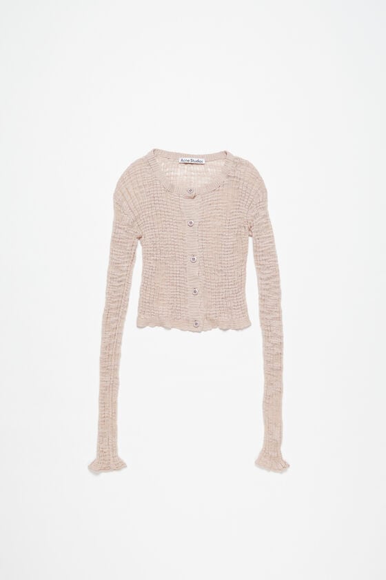 Acne Studios Strickjacke aus breitem Rippstrick Osterangebot