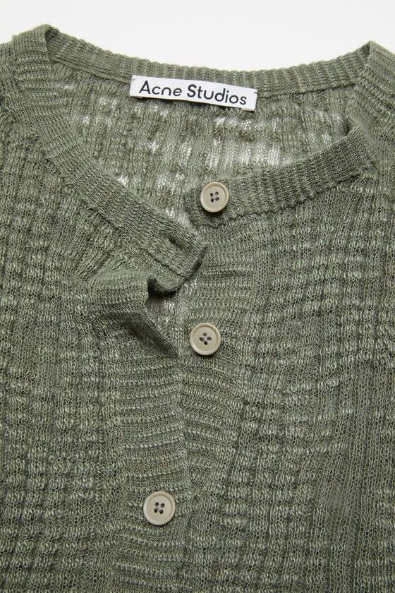 Acne Studios Strickjacke aus breitem Rippstrick Muttertagsangebot