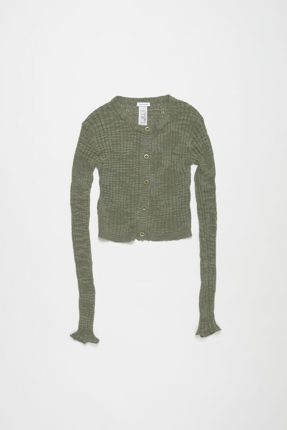 Acne Studios Strickjacke aus breitem Rippstrick Muttertagsangebot