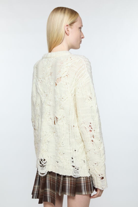 Acne Studios Häkelpullover im Used-Look Valentinstagsangebot