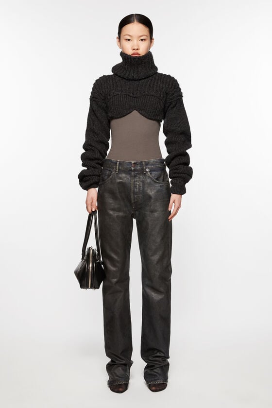 Acne Studios Cropped high neck knit Laufsteg-Show Online Outlet