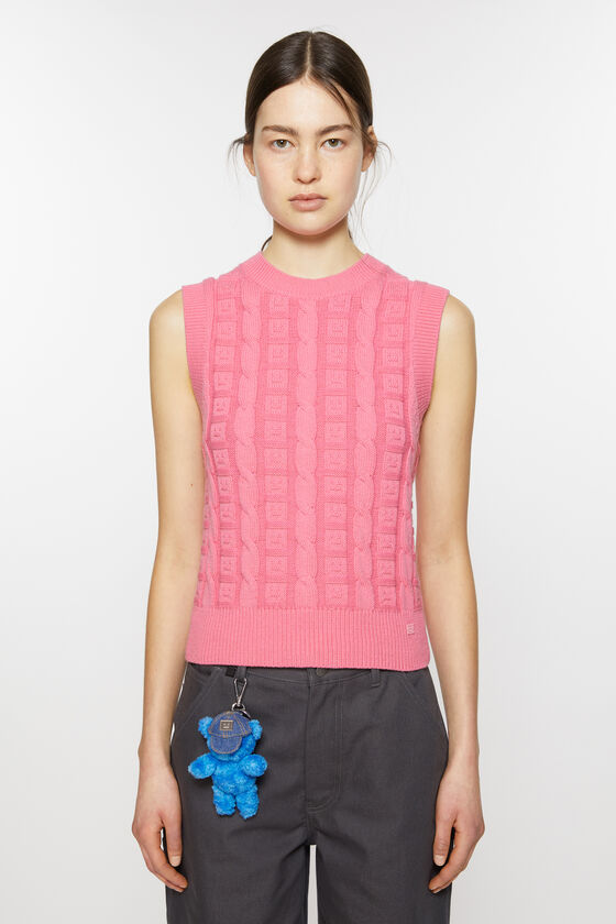 Acne Studios Ärmelloser Zopfstrickpullover Unisex