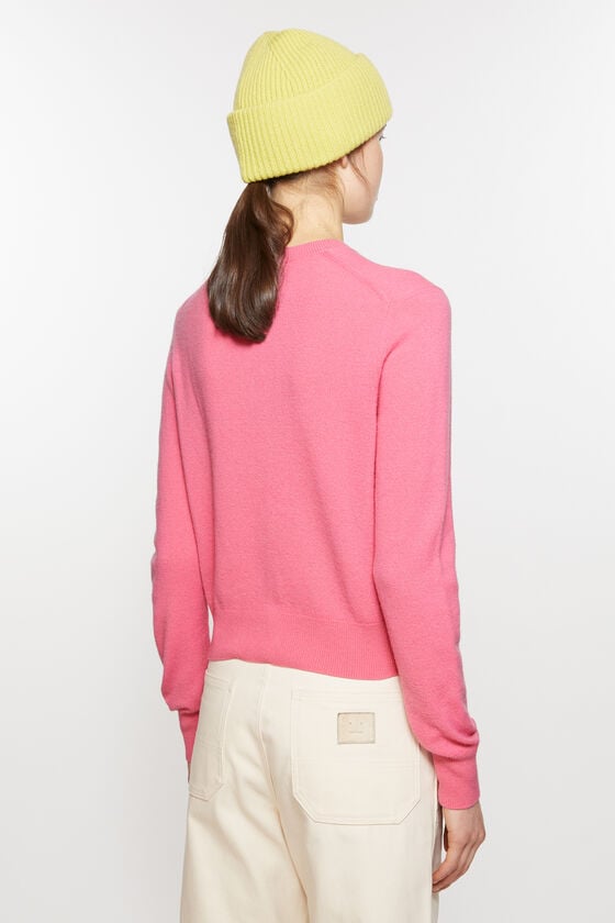 Acne Studios Verzierte Face-Logo-Strickjacke Große Rabatte