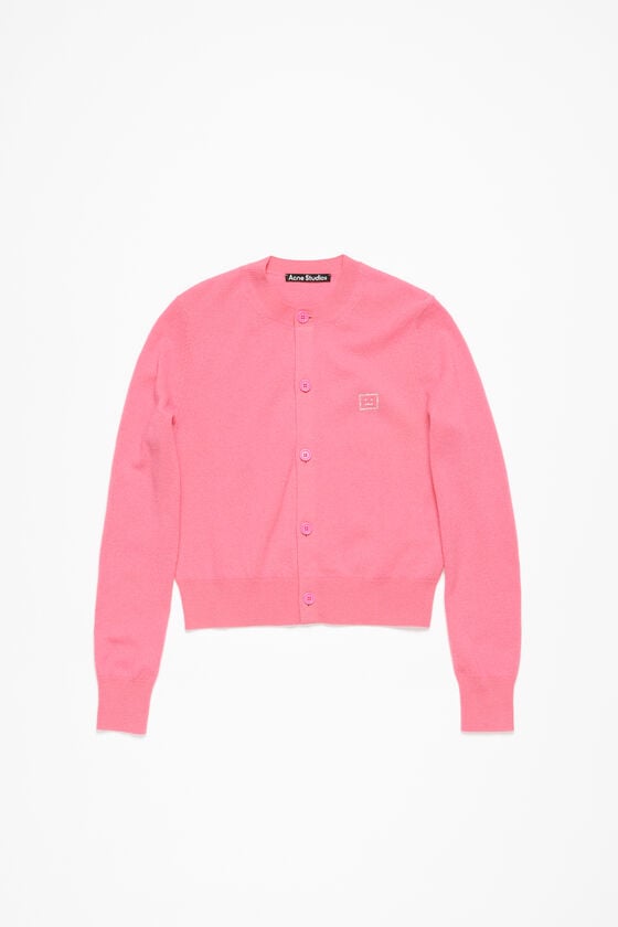 Acne Studios Verzierte Face-Logo-Strickjacke Große Rabatte