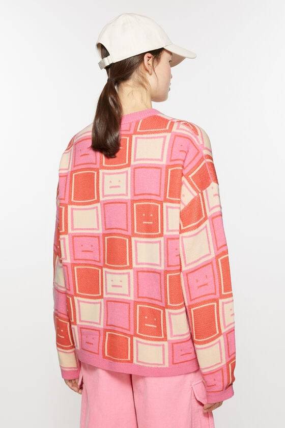 Acne Studios Jacquard-Pullover mit Rundhalsausschnitt Unisex Saisonale Angebote
