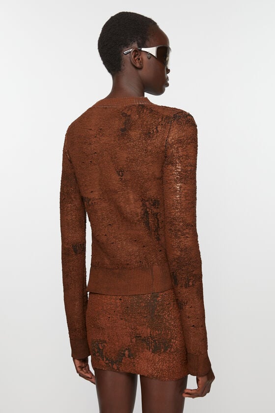 Acne Studios Strickjacke mit asymmetrischer Knopfleiste Laufsteg-Show Riesige Ersparnisse