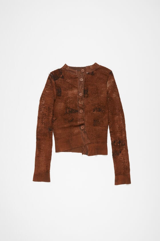 Acne Studios Strickjacke mit asymmetrischer Knopfleiste Laufsteg-Show Riesige Ersparnisse