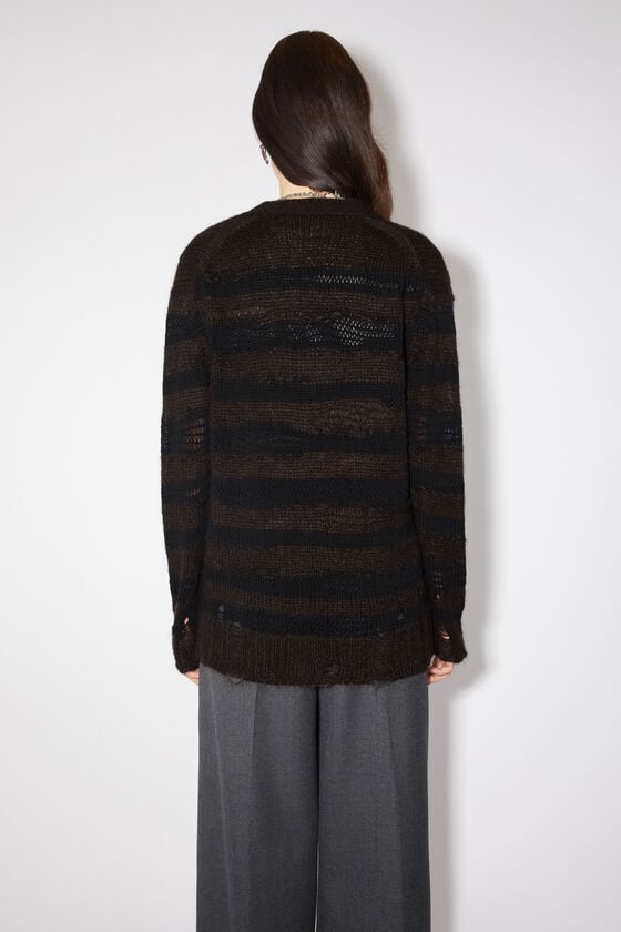 Acne Studios Gestreifter Cardigan im Used-Look Letzte 2 Tage