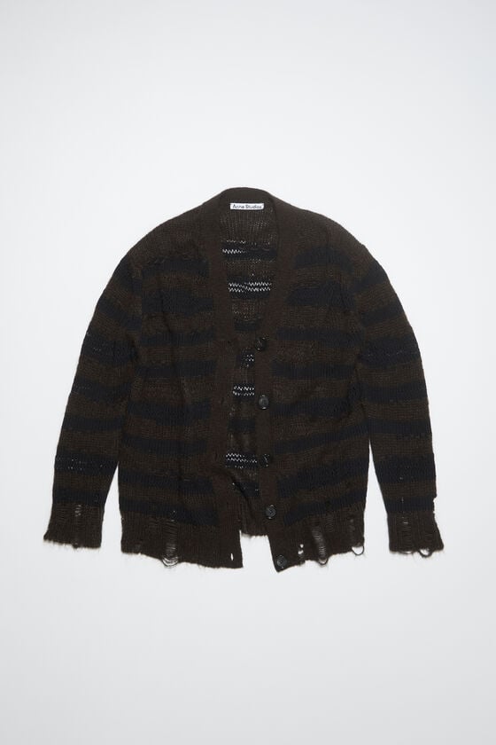 Acne Studios Gestreifter Cardigan im Used-Look Letzte 2 Tage