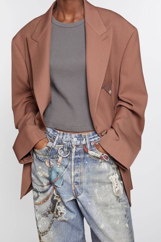 Acne Studios Einreihige Jacke Bis zu 65% Rabatt