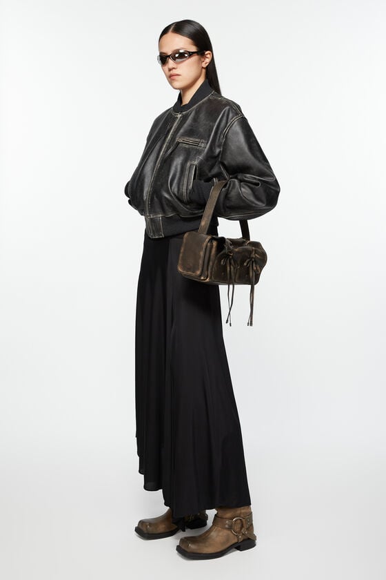 Acne Studios Bomberjacke aus Leder Riesige Rabatte