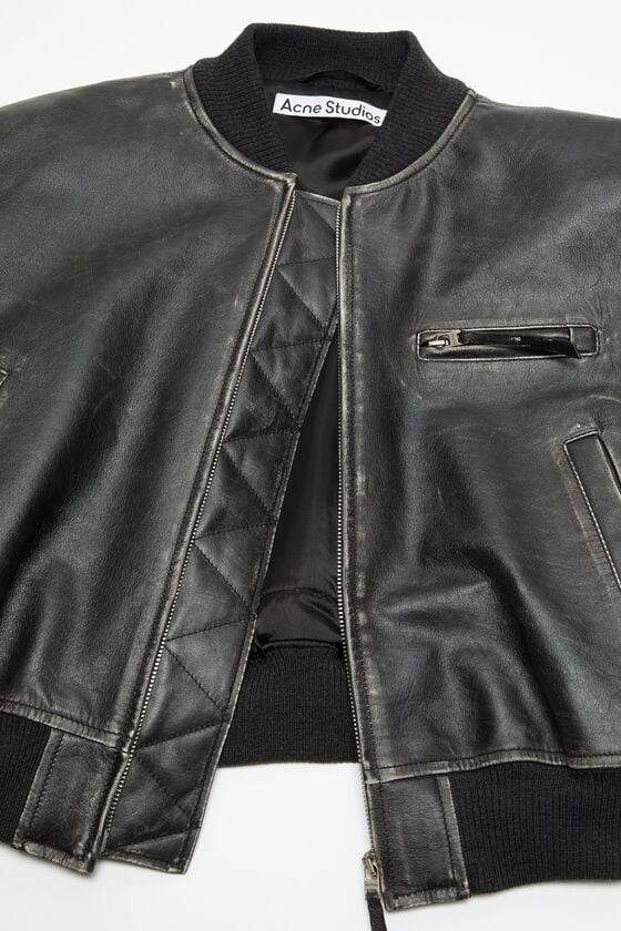 Acne Studios Bomberjacke aus Leder Riesige Rabatte