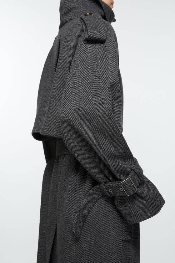 Acne Studios Mantel mit Gürtel Fabrikladen