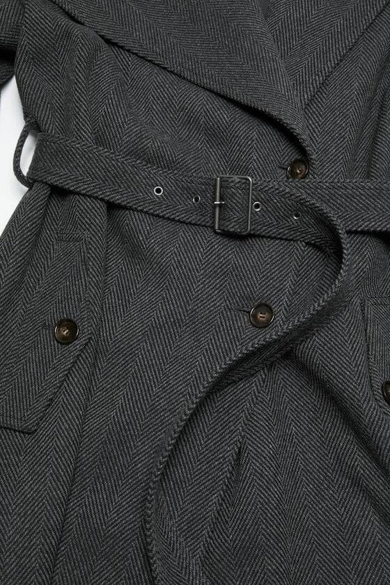 Acne Studios Mantel mit Gürtel Fabrikladen