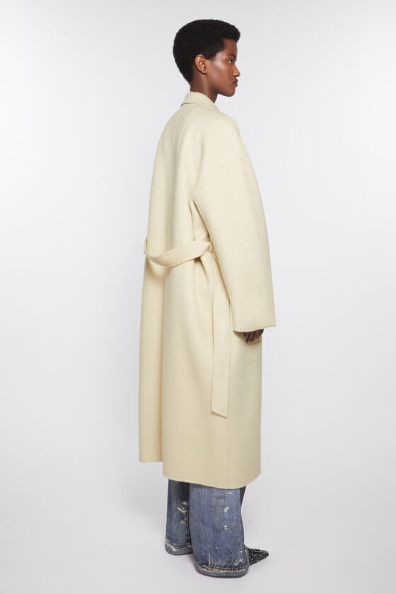 Acne Studios Zweireihiger Wollmantel Im Verkauf
