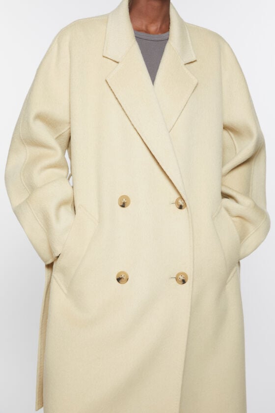 Acne Studios Zweireihiger Wollmantel Im Verkauf