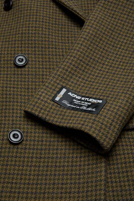 Acne Studios Zweireihiger Wollmantel Rabatte dieses Monats