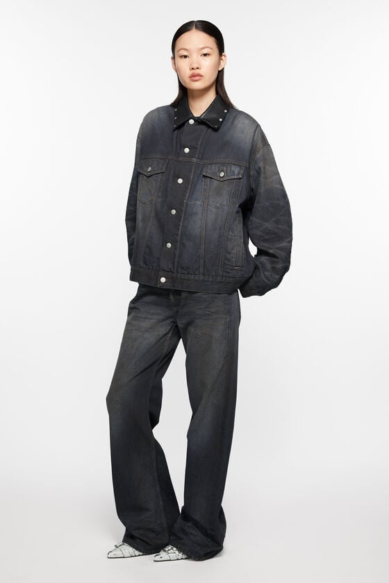Acne Studios Jeansjacke – Übergroße Passform Fabrikverkauf