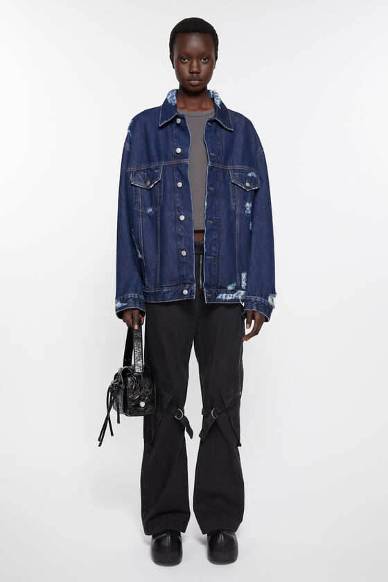 Acne Studios Jeansjacke im Distressed-Look - Entspannte Passform Meist gekauft