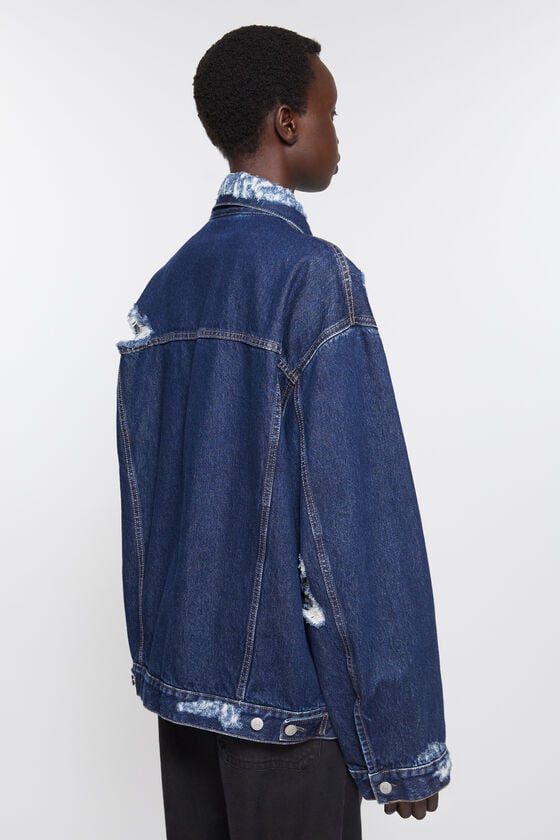 Acne Studios Jeansjacke im Distressed-Look - Entspannte Passform Meist gekauft