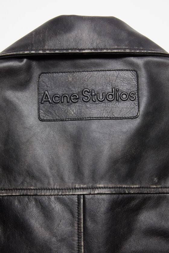 Acne Studios Bikerjacke aus geschliffenem Leder Großer Ausverkauf