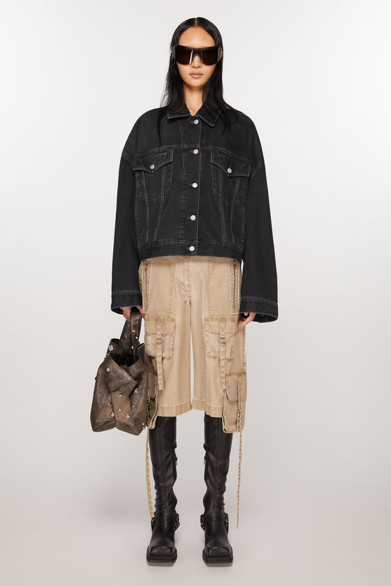 Acne Studios Denimjacke – gecroppt mit lockerer Passform Flash Sale