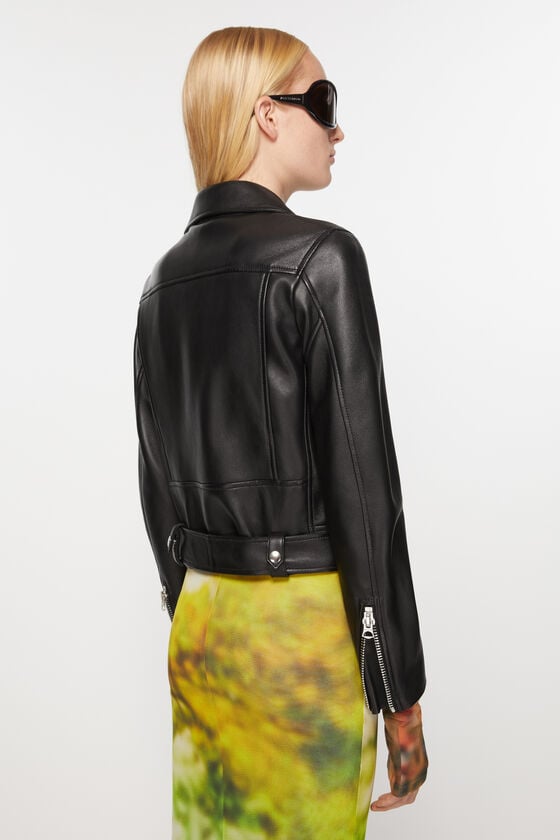 Acne Studios Bikerjacke aus Leder Lagerräumung